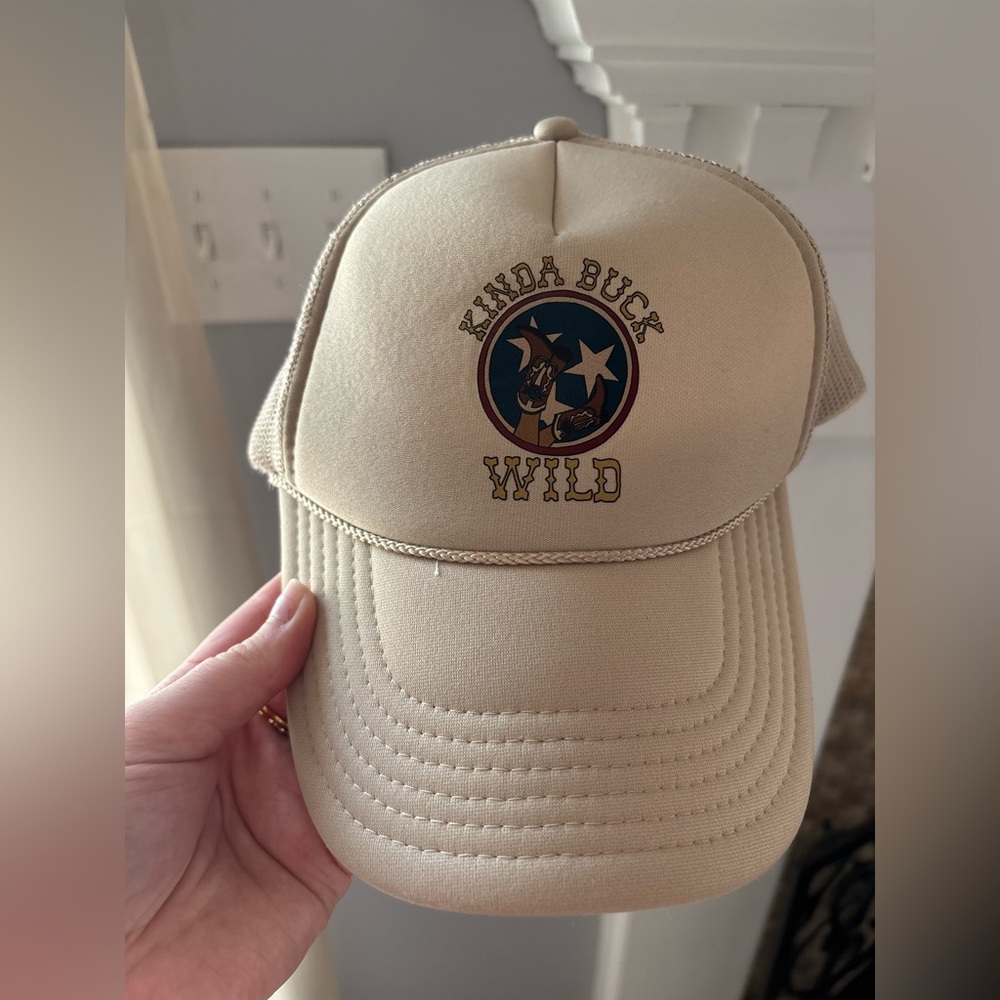 OTTO Beige Mesh Trucker Hat